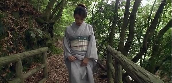  JAV outdoor exposure in kimono followed by blowjob Subtitles